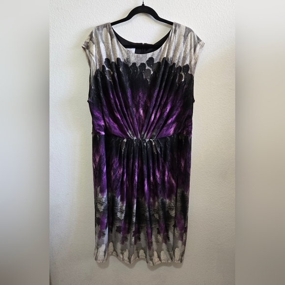 Suzi Chin for Maggy Boutique Dresses & Skirts - Suzi Chin for Maggy Boutique Purple Black Gray Dress